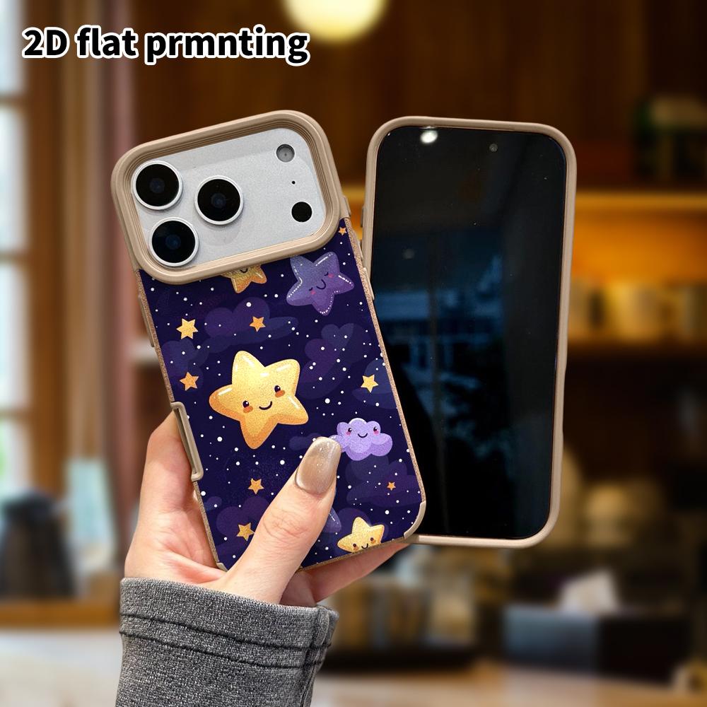 Phone Case: Lambskin 2D Flat Samsung Galaxy A34 A35 M05 M06 S20 S22 S21 FE Plus 5G Protective Case, Healing Starry Sky, Christmas and Halloween Gifts