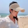 New Women Hollow Out Knit Dome Bucket Hat Wide Brim Foldable Beach Caps Summer Sun Hat Outdoor Baseball Cap