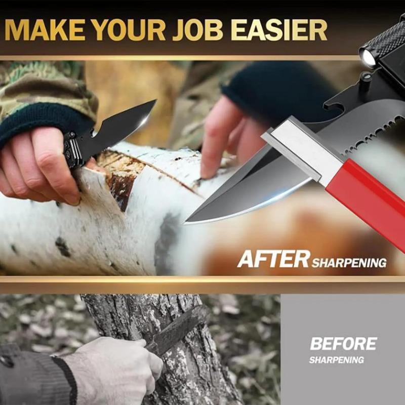 Garden Tool Sharpener Kitchen Knife Sharpener Portable Knife Sharpener for Garden for Pruning Shears Scissors Hunting Knives