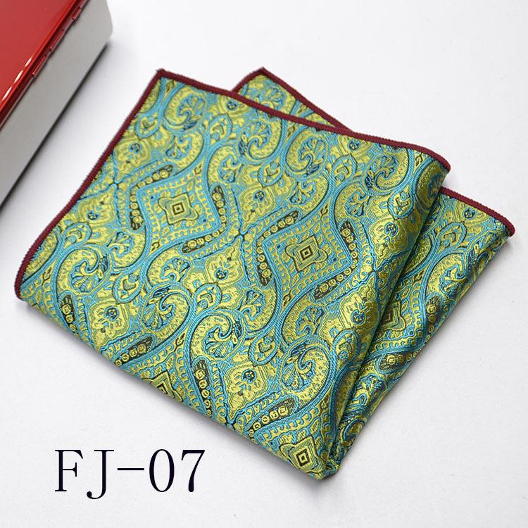 Men'S Pocket Towel Korean Version Cashew Flower Small Square Suit Handkerchief Versatile Dress 24*24Cm