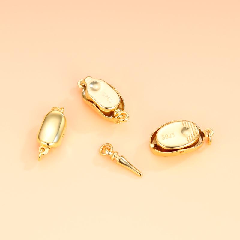 S925 Sterlingsilber Perlenkette & Armband Verschluss - DIY Handgemachtes Schmuckzubehör