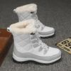 Women's 2024 Winter White Velvet Snow Boots - Warm, Thick Cotton for Northeast Weather