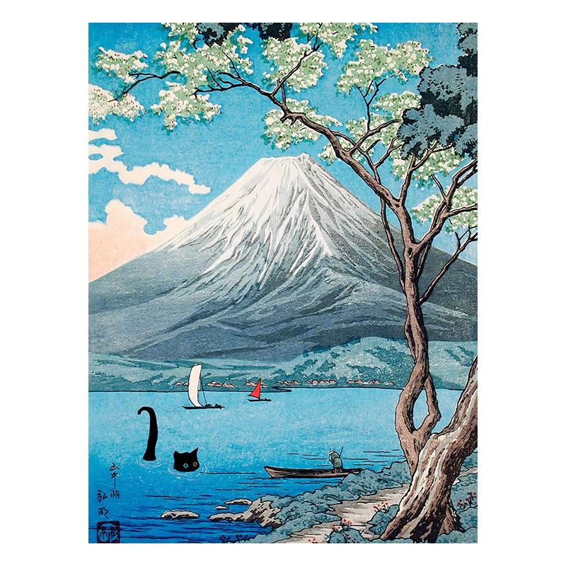 Van Gogh Black Cat Sunflowers Funny Art Matisse Monet Canvas Painting Posters And Prints Wall Pictures For Living Room Decor