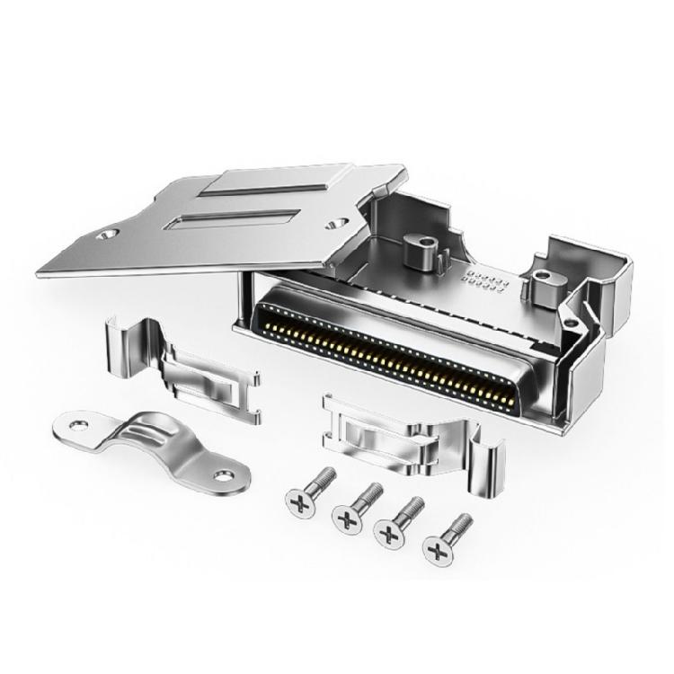 Universal SCSI Solder Female Connectors CN14P to 68P, Sturdy Metal Enclosure Enhances Durability