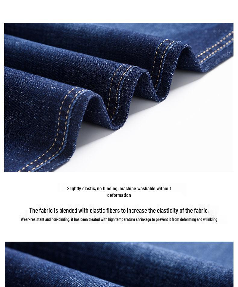 Romon Herren Straight-Leg Stretch Jeans - Herbst/Winter 2025: Vielseitige lässige lange Hosen für Mittelalte