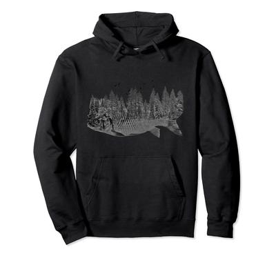 Outdoor Forest Fish Fisherman Angler Gift Carp Fishing Hoodie