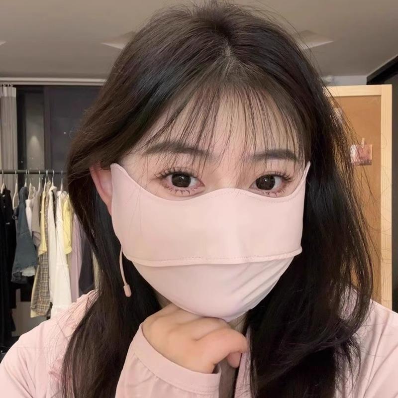 2025 Damen Eisgefühl Atmungsaktive 3D Sonnenschutzmaske, Anti-UV, Perfekt für Frühling & Sommer