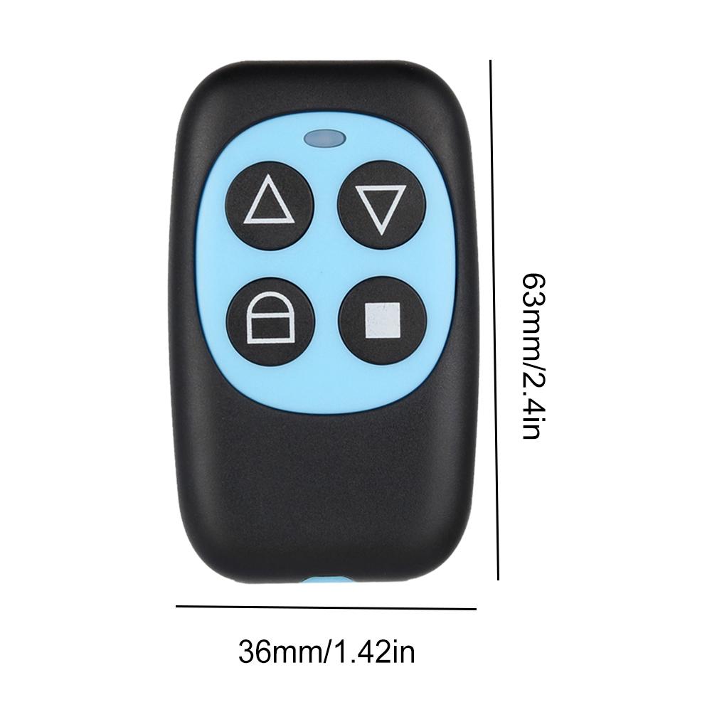 Electric Garage Door Gate Opener Universal Copy Remote Controller 4 Buttons Multi Frequency Replacement Key Fob Home Security