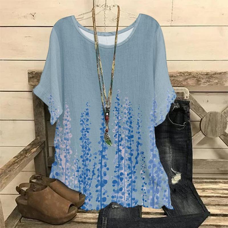 

Большие размеры Женская 3D-печатная свободная футболка с длинными рукавами Модные женские рубашки 5XL