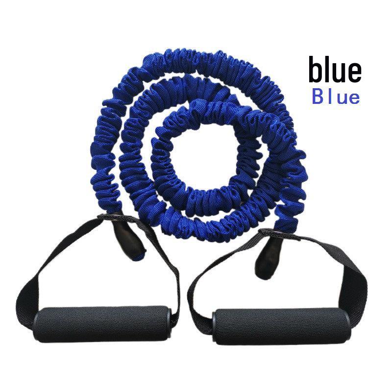 TPE Latex Elastic Fitness Rope with Cloth Cover