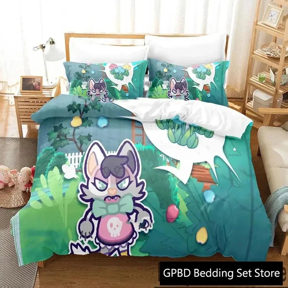 3D Print Game Here Comes Niko Bedding Set Double Twin King Duvet Cover Comforter Pillowcase Boys Girls Adults Bedroom