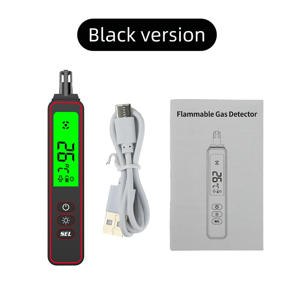 Portable Rechargeable Gas Detector USB Charging LCD Screen With LED Light for CO Leakage Alarm