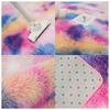 Thickened Tie Dye Gradient Carpet Long Plush Living Room Bedroom Coffee Table Bedside Carpet Entrance Mat