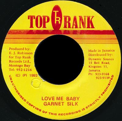 7-Zoll-Schallplatte GARNETT SILK - Love Me Baby NONE Top Rank 1993 Jamaika Reggae, Ska & Dub Gebraucht