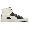 Puma Bari Fashion Comfortable Durable Breathable Mid-Top Canvas Shoes Unisex Sneakers White Black 399317-01