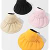Summer Anti UV Sunscreen Bucket Hats For Women Empty Top Wide Brim Sun Hat Outdoor Beach Girl Lady Sun Protection Cap