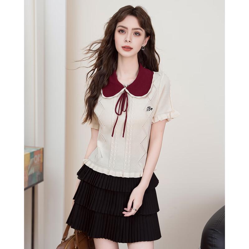 ET BOITE Women s Preppy Knit Sleeveless Top One Size