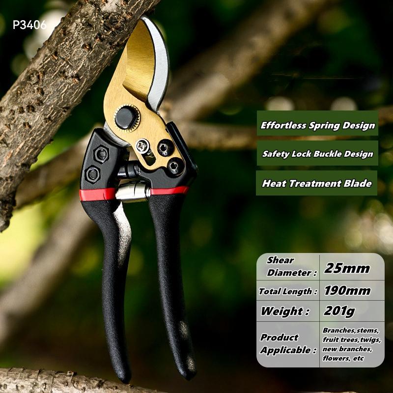 Labor-Saving Gardening Pruning Trees Cut Pruning Shears SK-5 Blade Scissors for Bonsai/Fruit Tree/Flowers/Branches Garden Pruner