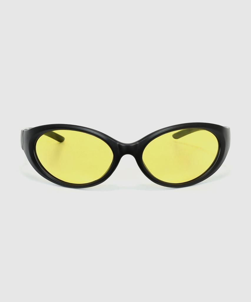 Lukadiseu Lk43 Amber Gold Oval Sunglasses