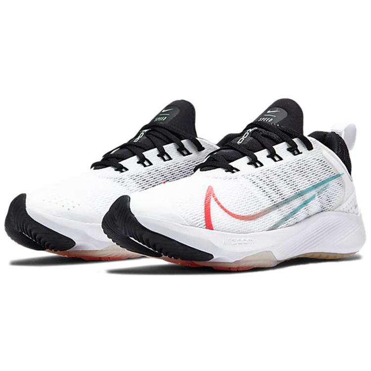 New Nike Zoom Speed Air GS Slip Resistant Shock Absorbers Low Top Kids' Running Shoes White Red Green Kids' CJ2088-100