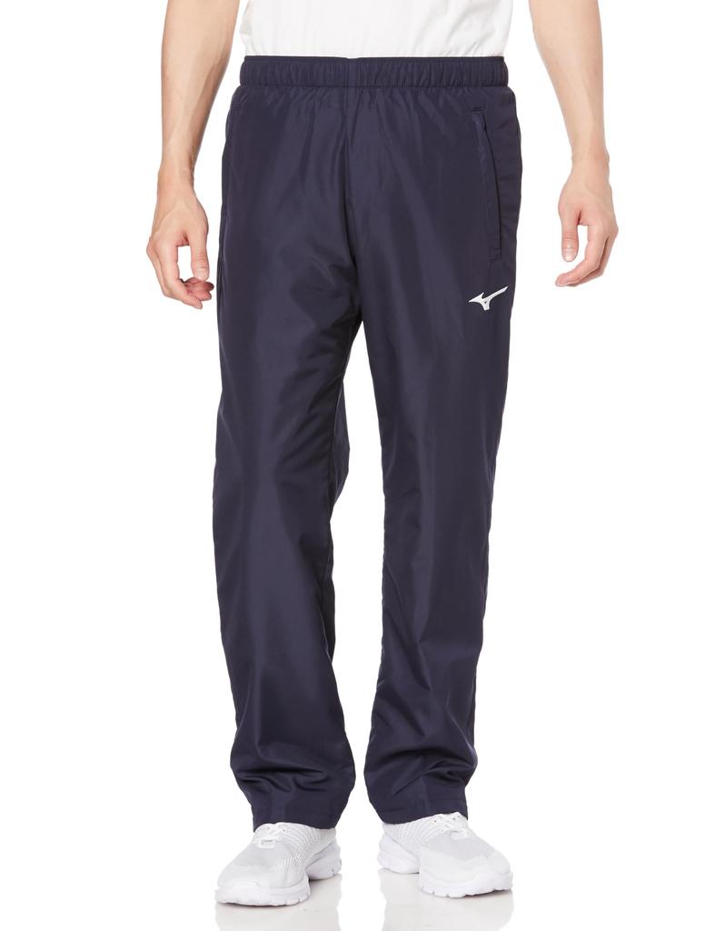 Mizuno Breath Thermo Training Warmer and Deep Size L Pants, Moisture-Wicking Heat-Generating, 32MFA655, Navy,