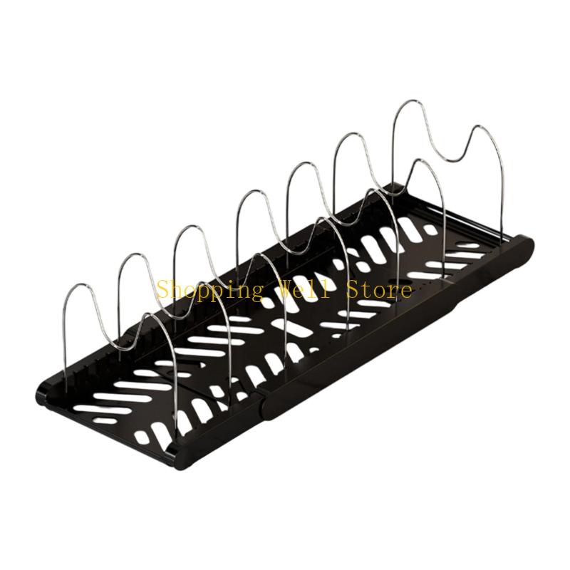 KX4B Expandable Kitchen Cabinet Rack 7 Customizable Sections for Baking Pan