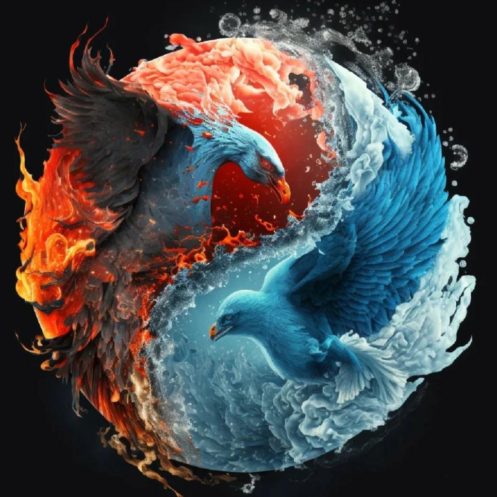 Diamond Art Painting Mosaic Tai Chi Animals Full Square/Round Embroidery Tai Ji Yin Yang Bird Home Decor