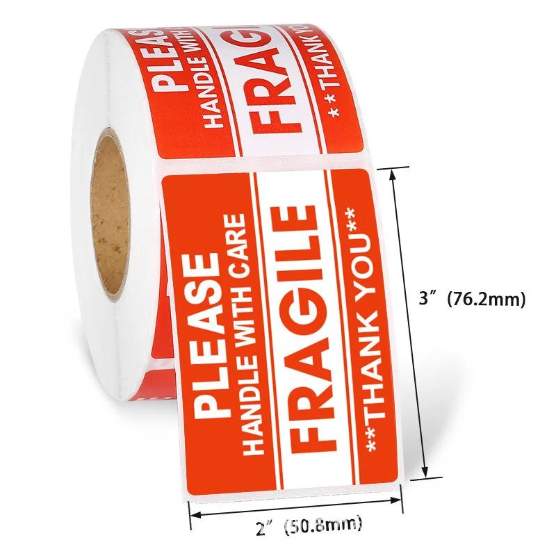 New 100PCS Fragile Stickers The Goods Please Handle With Care Warning Labels DIY Supplies