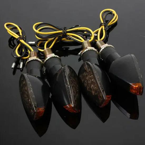Motorcycle LED Turn Signal Light 12V 1W Warning Signal Indicator Lamp Motorbike Light Accessories 2pcs