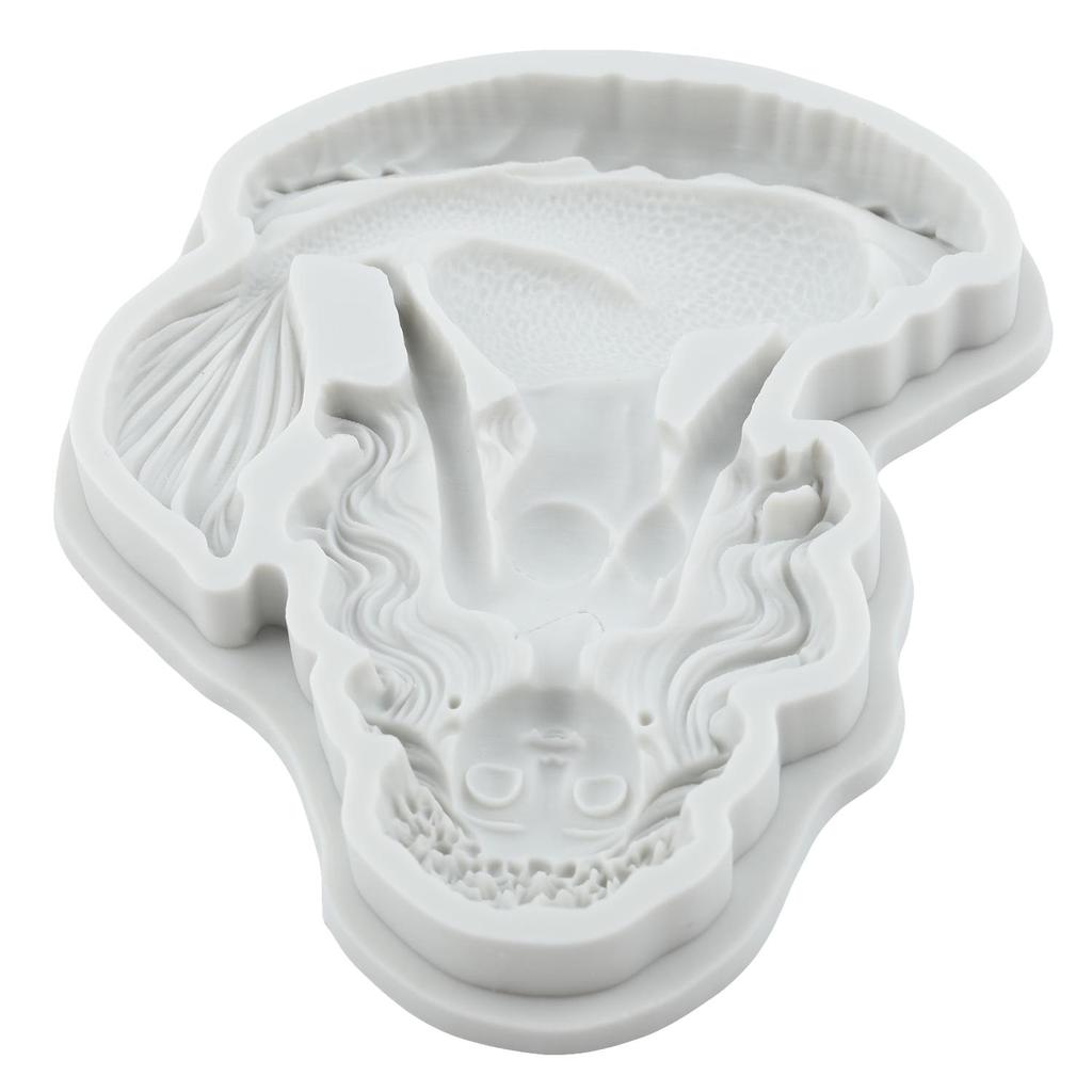 Mermaid Silicone Molds Mermaid Fondant Mold Cake Decorating Tools Cupcake Topper Candy Chocolate Gumpaste Mold