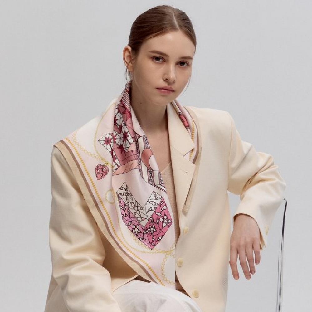 Dalre Silk Scarf 67 Light Pink