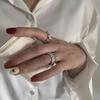 Women's Heavy Industry Retro Cable Knit Adjustable Band Ring