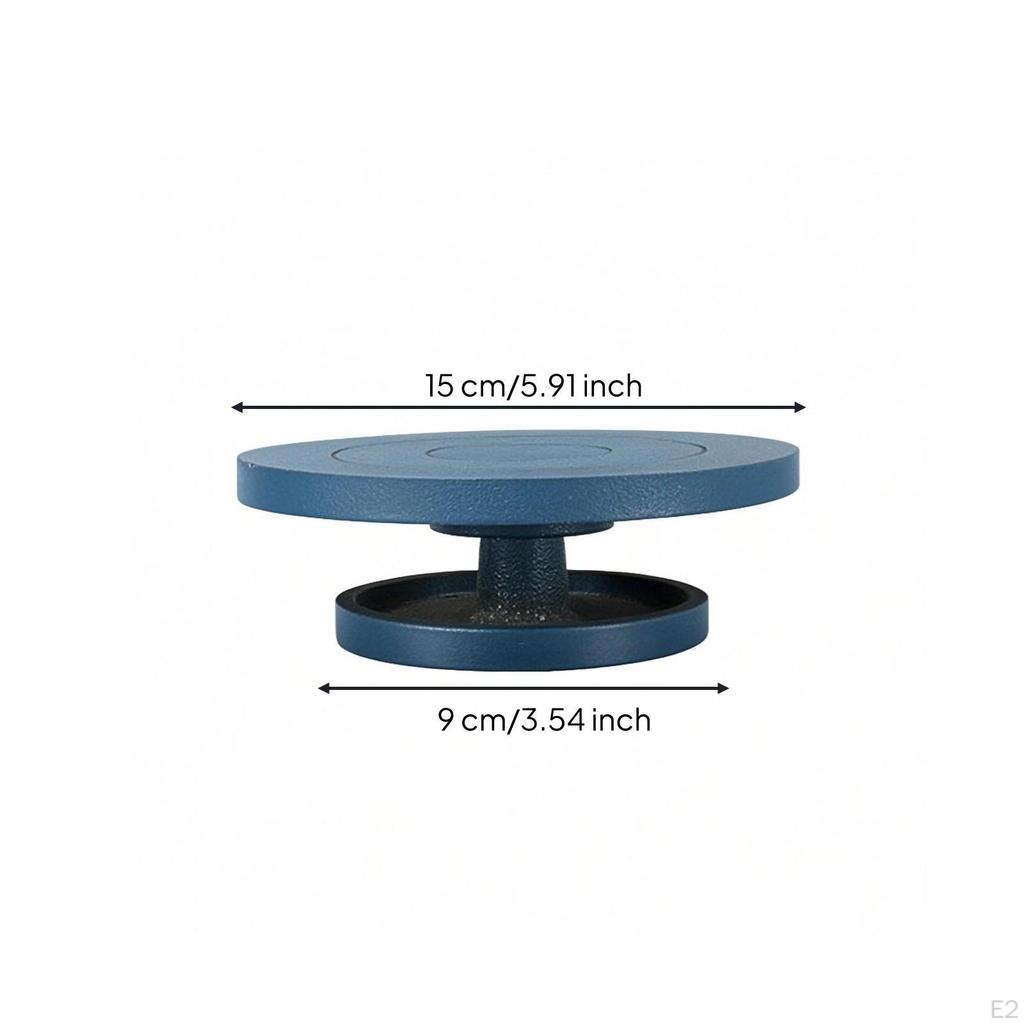 Pottery Turntable Cast Iron Clay Concentric Circular Groove Top