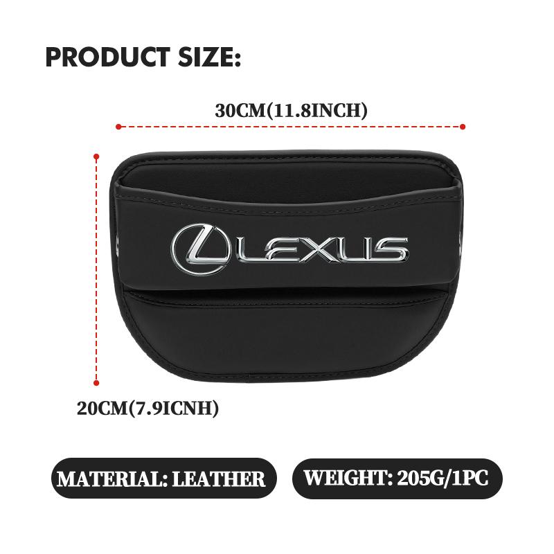 For Lexus Car Seat Organizer Leather Crevice Storage Box Auto Accessories RX350 IS250 IS200 GS300 LX570 RC350 UX250h ES350