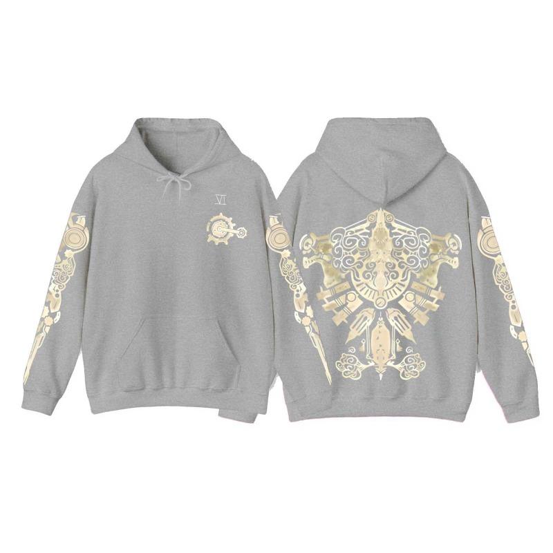 Mode Herren Hoodies Vintage Totenkopf Kreuz Print Täglicher Casual Pullover Frühling und Herbst Langarm Sweatshirt Herren Übergröße Oberteil Kleidung