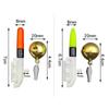 1 Set Fishing Electronic Rod Light Luminous Stick Fishing Rod Light Stick with Bells Ring Color Change Battery Included
