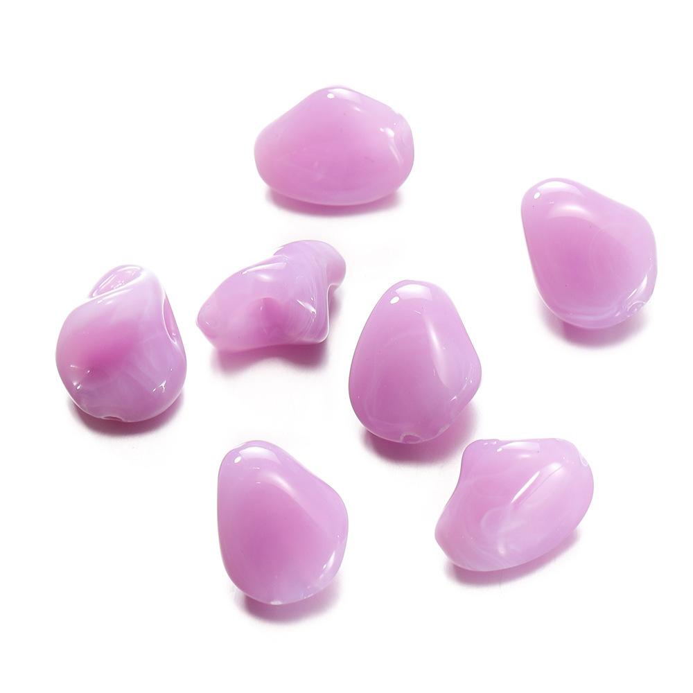 TX101 10pcs Irregular Beads Acrylic Imitation Stone Spacer Charm Bead DIY Bracelet Necklace Jewelry Accessories Handmade