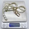 Pearls Beaded Bow Key Chain Pendant Butterfly Knot Key Rings Jewelry for Phones