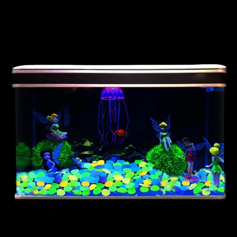 1bag Small Luminous Stones Outdoor Walkways Home Garden Yard Decoration Glow in the Dark Fish Tank Pebbles Glowing Stones