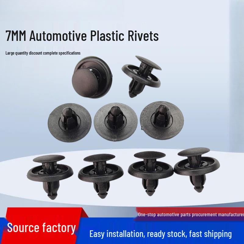 7mm Car Plastic Clip for Bumper, Fender, Decorative Panel, and Fastener Rivet 10 pieces per pack