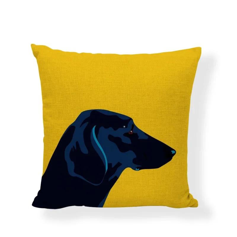 New Design Dog Cushion Covers Cute Animal Seagull Butterfly Painted Home Decor Living Room Couch Gifts Throw Pillows Cases