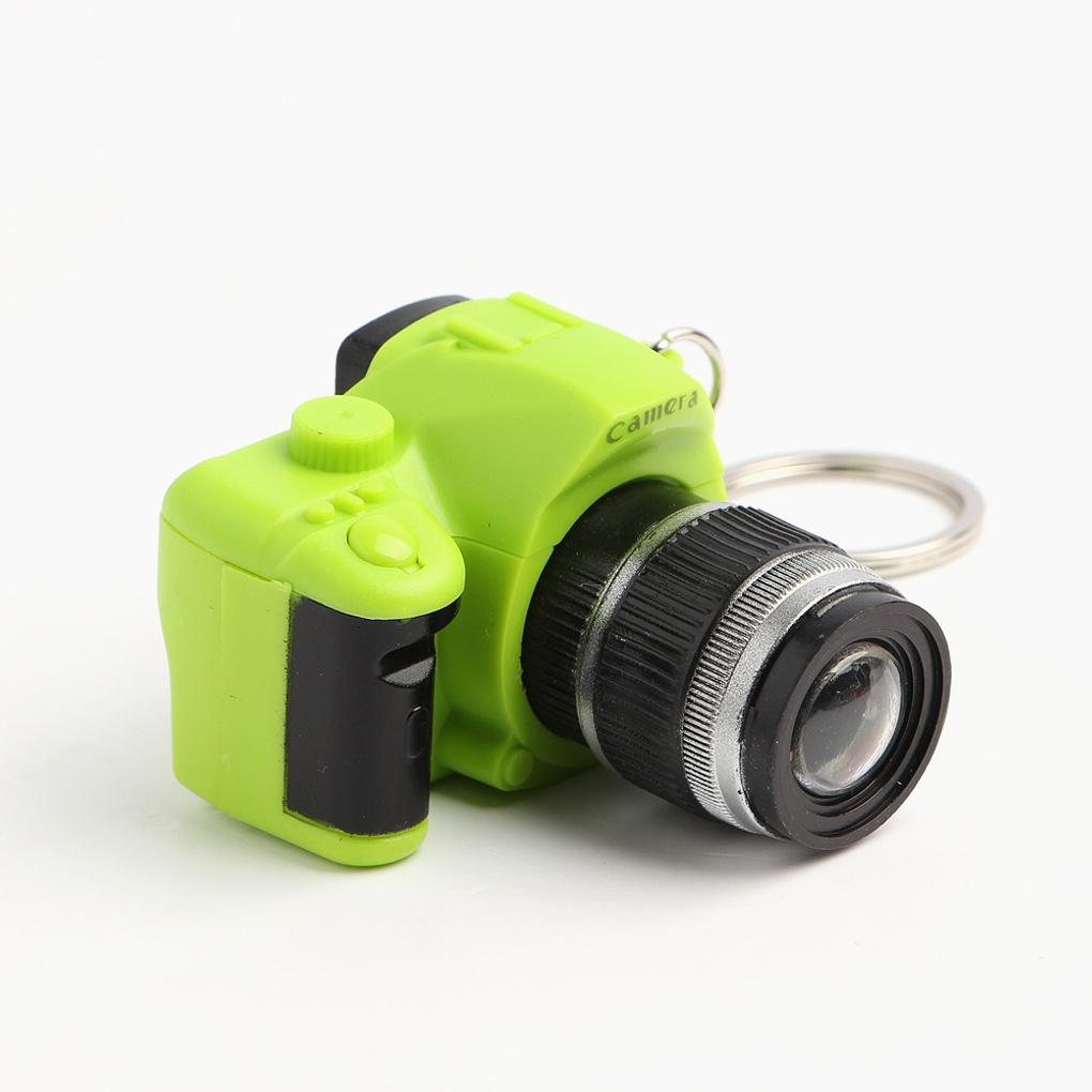 LED Flash Camera Keychain Fancy Keyring