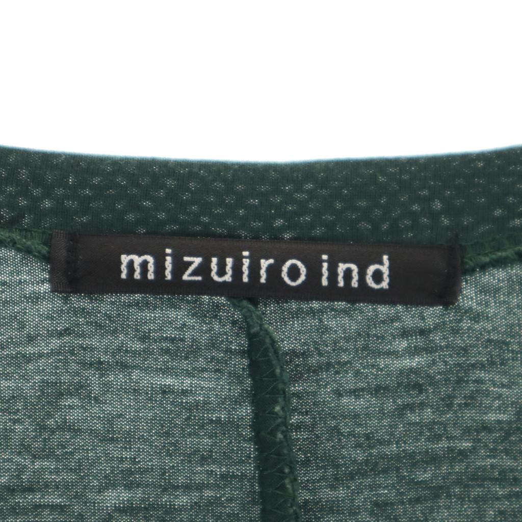 Mizuiro ind made in Japan Dreiviertelarm Knielanges Kleid grün Damen Gebraucht