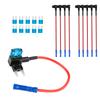 10Pack Micro2 Add-a-Circuit Fuse Tap 12V Car Piggy Back Fuse Holder 15A ATR ATP Blade Fuses Micro 2 Automotive Hardwire Adapter Fuses4