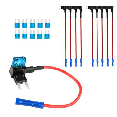 10er-Pack Micro2 Add-a-Circuit Sicherungsabgriff 12V Auto Piggy-Back Sicherungshalter 15A ATR ATP Klingenstecksicherungen Micro 2 Kfz-Hardwire-Adapter Sicherungen4