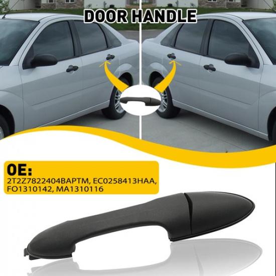 

Door Handle For 2000-2007 Ford Focus Rear or Left Right Outer Smooth Black