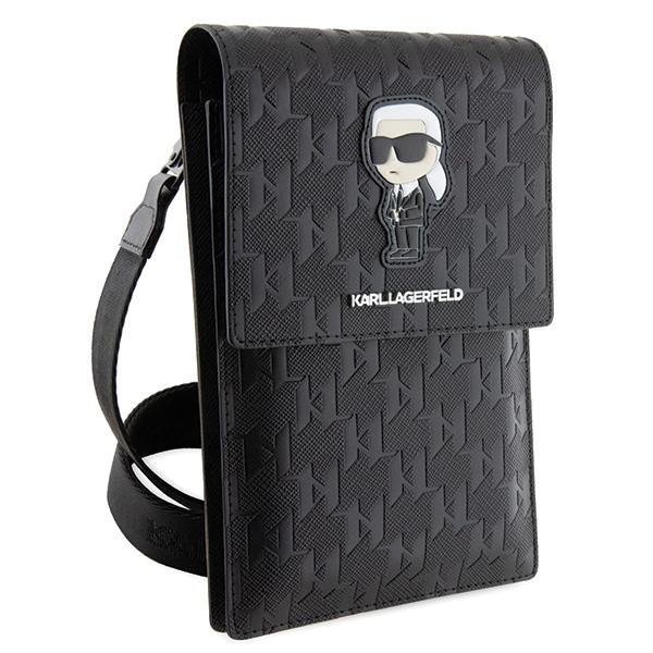 Karl Lagerfeld Borsa KLWBSAKHPKK nero/black Saffiano Monogram Iconico