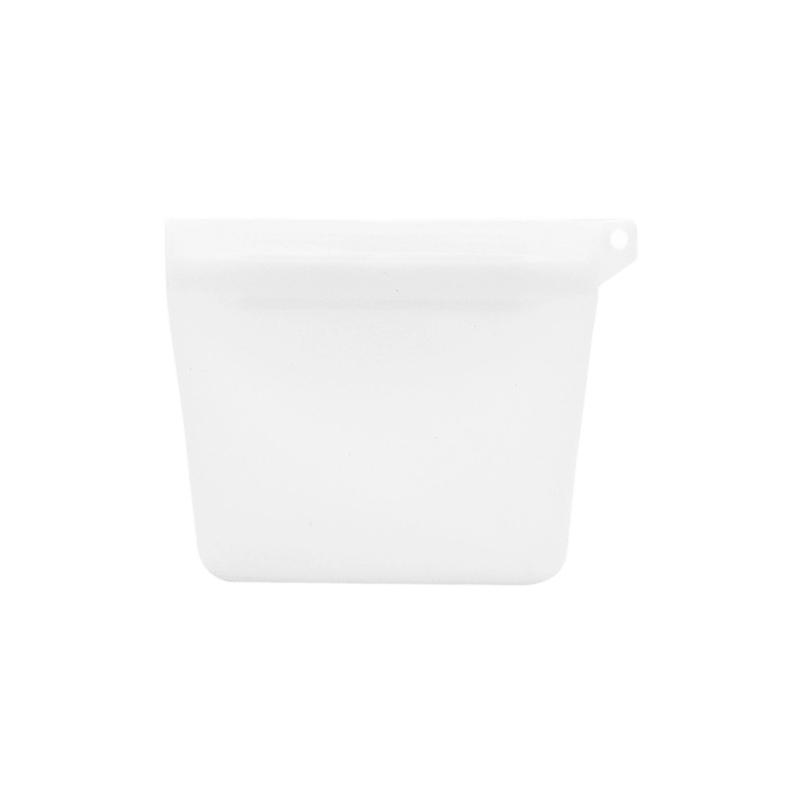 

Flexible Pet Snacks Container Airtight Moisture Resistant Silicone Pouches Easy Cleaning Travel Friendly small белый