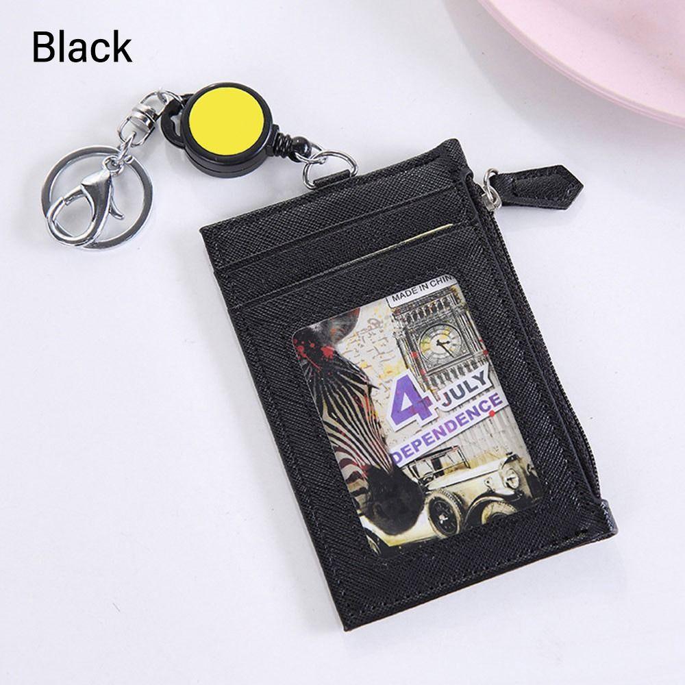 Fashion Retractable Money Pocket Creative Case Pouch Credit Card Cover ID Card Clip Badge Holder