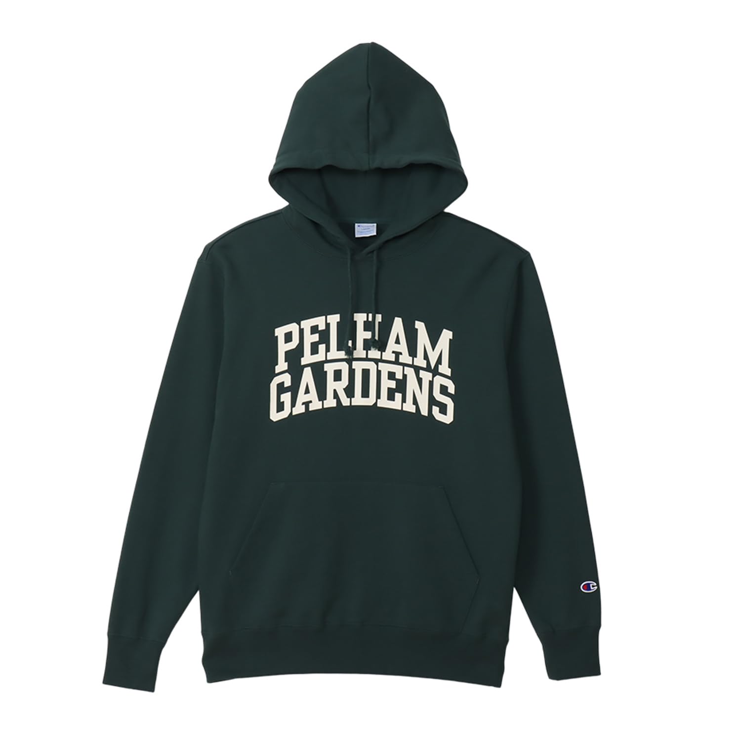 

Champion Long Sleeve Cotton USA Fleece Hooded Sweatshirt with Graphic Dark Men s Print, Green, C3-A129